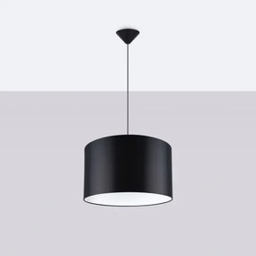 Sollux SL.1406 - Lampadario a sospensione con filo NOVA 1xE27/15W/230V diametro 40 cm nero