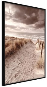 Poster  Sandy Path  Cornice Quadri Cornice nera, Larghezza x Altezza Home decor 20x30