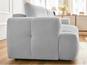 Divano grigio chiaro allungabile e con contenitore 251 cm Fuji – Bobochic Paris