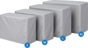 Copri Condizionatore da Esterno Impermeabile Taglia L in PVC Finitura Liscia Grigio...