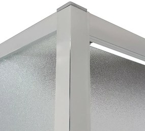 Porta doccia nicchia 170 cm scorrevole 3 ante opache H 200 cm Ted