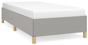 Giroletto Senza Materasso Grigio Chiaro 90x200 Cm Tessuto /