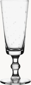 Set di 4 flute da champagne in cristallo soffiato Stars
