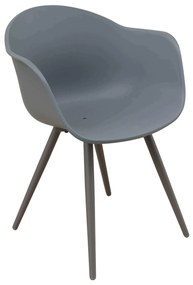 LOIS - set tavolo in alluminio e polywood cm 162/242 x 100 x 74 h con 4 Poltrone Dynamo