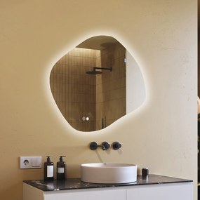 Specchio da bagno LED di forma irregolare R221