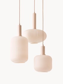 Lampada a sospensione cluster in vetro opale Candela