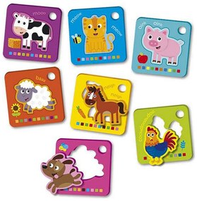 Puzzle per Bambini Reig Flash Cards animali Fattoria