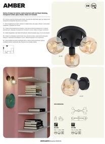 Redo 04-486 - Luce Spot AMBER 4xE14/28W/230V