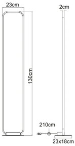 Globo 67262SB - Lampada da terra LED SILLA LED/24W/230V