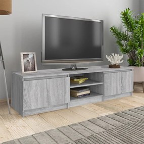 Mobile tv grigio sonoma 140x40x35,5 cm in legno multistrato