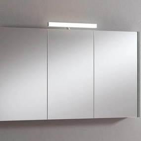 Pensile con luce Akira cemento L 120 x H 70 x P 15.5 cm