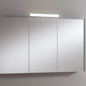 Pensile con luce Akira cemento L 120 x H 70 x P 15.5 cm