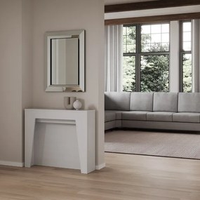 Consolle allungabile 90x25/211 cm DEVA Bianco Frassino allunghe interne