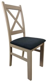 Sedia da pranzo NATE quercia sonoma/nero