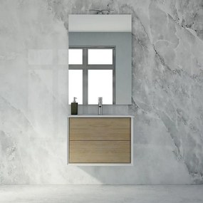Mobile sottolavabo e lavabo Bellagio per vasca centrale bianco L 70 x H 48 x P 46 cm