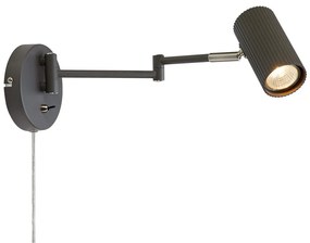 Lampada da parete grigia Costilla - Markslöjd