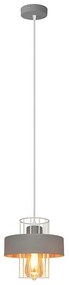 Lampadario a sospensione con filo VOLTA 1xE27/15W/230V grigio