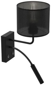 Applique LOFT SHADE 1xE27/60W+1xG9/8W/230V nero