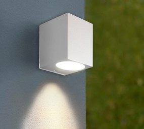 Applique Quadrata Monodirezionale IP65 - GU10 Bianco