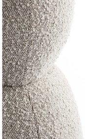 Sgabello in tessuto bouclé beige Leyla - Light &amp; Living