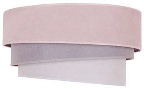 Duolla - Plafoniera TRIO 1xE27/15W/230V diametro 45 cm rosa/grigio/bianco