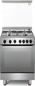 Cucina a gas con forno DE'LONGHI DGX 64 LSG inox L 60 x P 60 cm