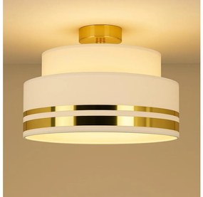 Plafoniera TAMI 1xE27/60W/230V diametro 40 cm bianco/oro