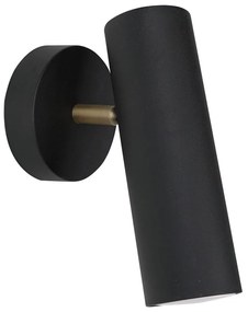 Lampada da parete nera, altezza 17 cm Milan - SULION