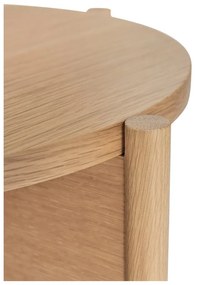 Tavolinino rotondo in rovere ø 45 cm Heritage - Hübsch