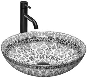 Lavabo da appoggio Rea Arte dark grey