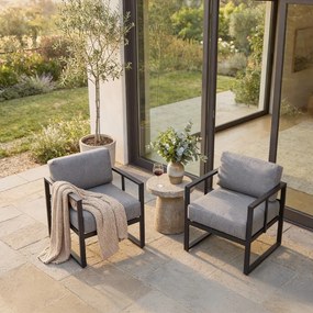 Poltrona da giardino grigio grafite Bellisima Bellissima - Bonami Selection