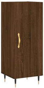 Credenza rovere marrone 34,5x34x90 cm in legno multistrato