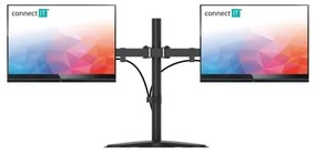 CONNECT IT CMF-3204-BK - Supporto universale per 2 monitor 13-32” nero