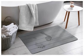 Tappetino per il bagno grigio 50x70 cm Baline – douceur d'intérieur