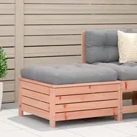 Poggiapiedi da Giardino con Cuscino Legno Massello di Douglas 844929