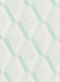 Rautentapete Jourdain von Designers Guild - Jade