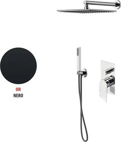 Kit incasso doccia Soffio nero