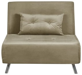 Divano letto singolo velluto verde oliva FARRIS Beliani