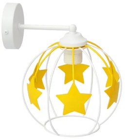 Applique per bambini STARS 1xE27/15W/230V giallo/bianco