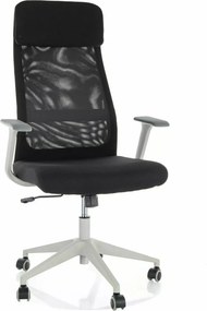 Sedia da ufficio Q-861 R nera e grigia – 66x50x113 cm