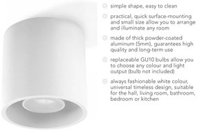 Apparecchio da soffitto bianco Roda - Sollux