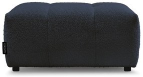 Poggiapiedi blu con rivestimento in bouclé Roxelane – Bobochic Paris