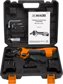 Cesoie potatura a batteria da giardino MAORI MPS 1430 LI 14.4V, 2 batterie incluse
