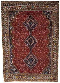 Shiraz Tappeto 290x210 Rosso (Iran) Annodato A Mano
