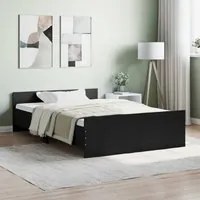 Giroletto con Testiera e Pediera Nero 120x200 cmcod mxl 108007