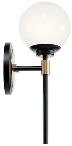 Kichler KL-BENNO1-BK-CPZ - Lampada da bagno LED BENNO 2xG9/3W/230V dorata IP44