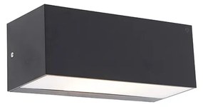 Lampada da parete moderna intelligente nera IP65 con Wi-Fi A60 - Houks