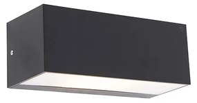 Lampada da parete moderna intelligente nera IP44 con WiFi A60 - Houks