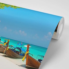 Carta da parati – Spiaggia sabbiosa sull'isola di Bamboo