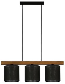 Brilagi - Lampadario a sospensione con filo FOREST 3xE27/15W/230V pino/nero